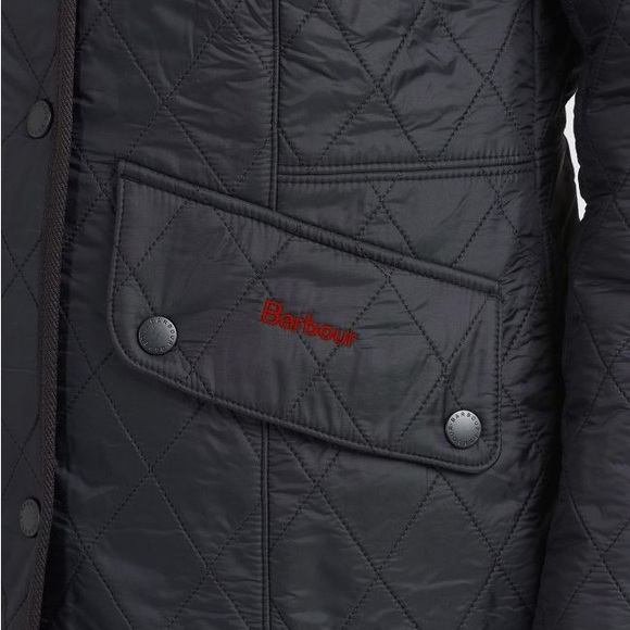 Barbour Cavalry Polarquilt Jacket in Navy - Picture 6 of 9